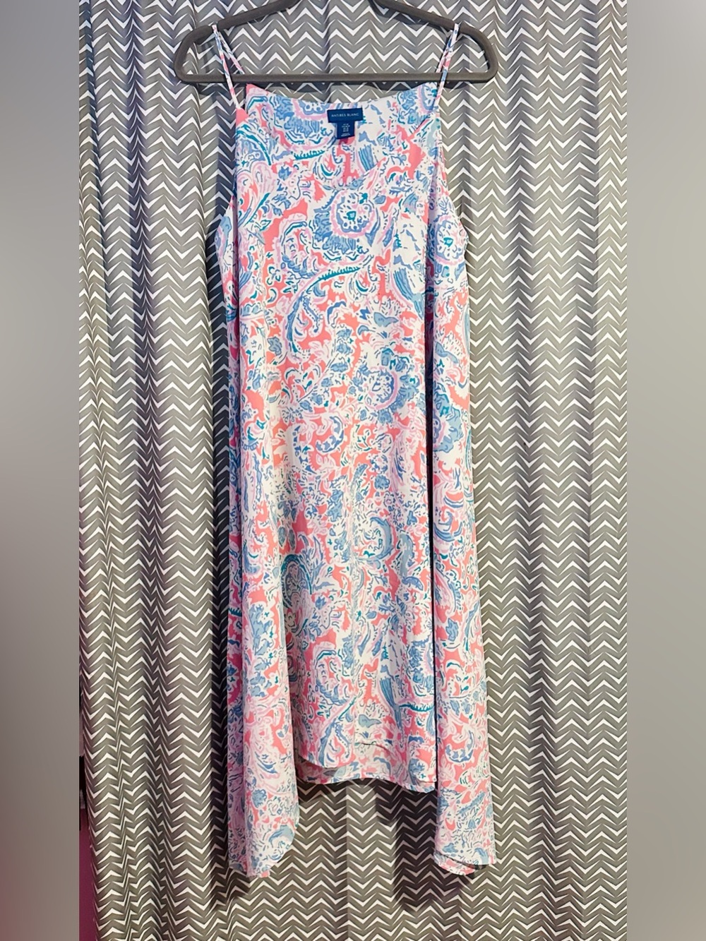 Antibes Blanc | Paisley Tank Midi Sundress, M